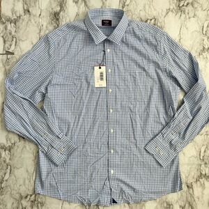 UNTUCKit | NWT men’s size XXL tall 2XLT Kaleb performance Shirt blue plaid